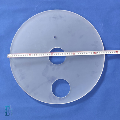 Disesuaikan Kecil Semua Quartz Polished Sight Kaca Silikon Quartz Disc Quartz Jendela