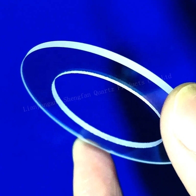 Custom High Purity Transparent Quartz Perforated Quartz Transparent Ring Pabrik