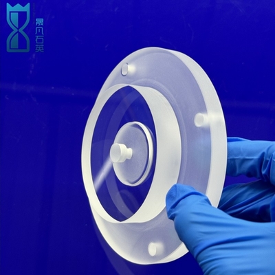Semikonduktor Frosted Transparent Quartz Flake Quartz Flanges Tahan Korosi