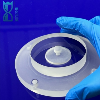 Semikonduktor Frosted Transparent Quartz Flake Quartz Flanges Tahan Korosi