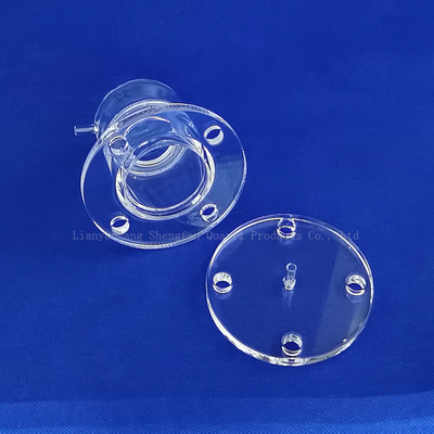 Semikonduktor Frosted Transparent Quartz Flake Quartz Flanges Tahan Korosi