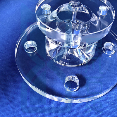 Semikonduktor Frosted Transparent Quartz Flake Quartz Flanges Tahan Korosi