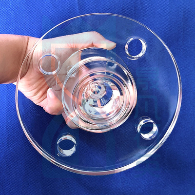 Semikonduktor Frosted Transparent Quartz Flake Quartz Flanges Tahan Korosi