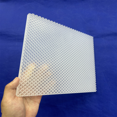 Semikonduktor tahan suhu tinggi custom quartz frosted chip quartz slotted sheet