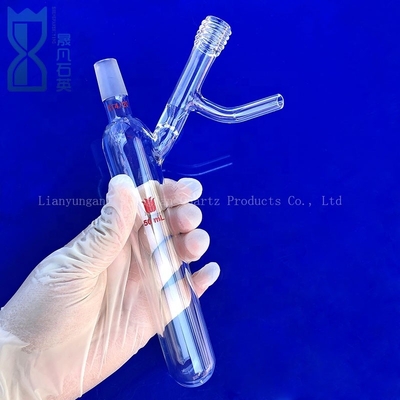Tabung Quartz Threaded Fused High Temperature Ground Tabung Kaca Kuarsa