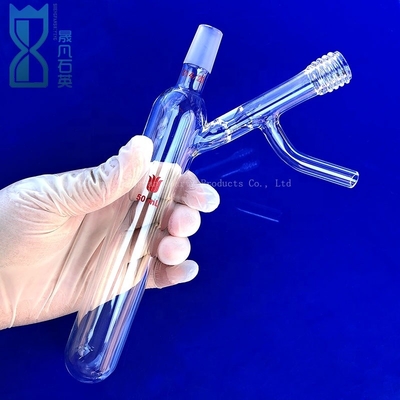Tabung Quartz Threaded Fused High Temperature Ground Tabung Kaca Kuarsa