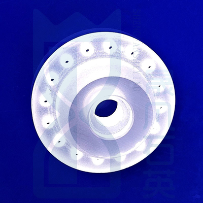 Semikonduktor tahan korosi suhu tinggi khusus Flange beku Kuarsa Flange perforasi