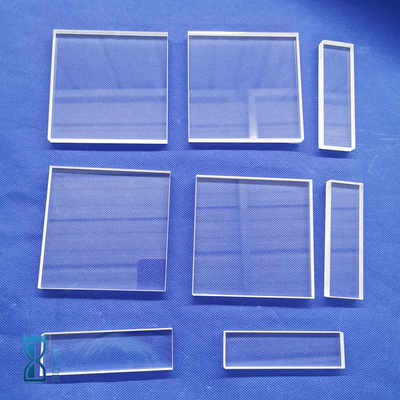 Jendela Optik tahan korosi suhu tinggi Lembar Kuarsa Menembus Kuarsa Ultraviolet Fused
