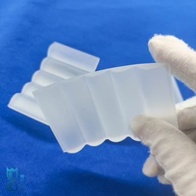 Pabrik High Performance Fused Silica Custom Irregular Frosted Quartz Sheet Glass Plate