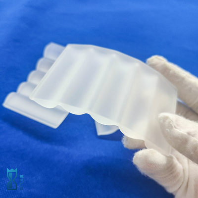Pabrik High Performance Fused Silica Custom Irregular Frosted Quartz Sheet Glass Plate