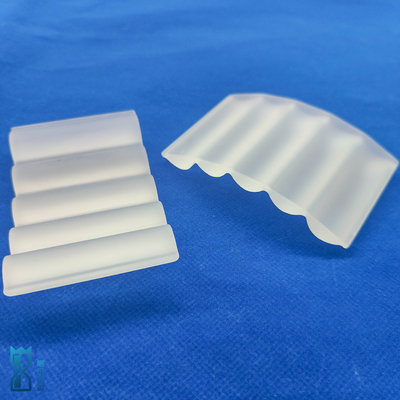 Pabrik High Performance Fused Silica Custom Irregular Frosted Quartz Sheet Glass Plate