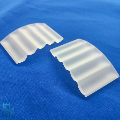 Pabrik High Performance Fused Silica Custom Irregular Frosted Quartz Sheet Glass Plate