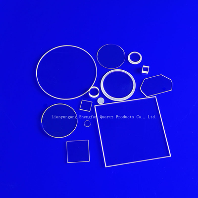 Pabrik Transparansi Tinggi Fused Silica Custom Optical Quartz Sheet Glass Plate Dalam Berbagai Ukuran