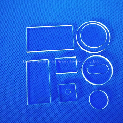 Pabrik tahan suhu tinggi cair silikon Custom Optical Quartz Sheet Glass Plate