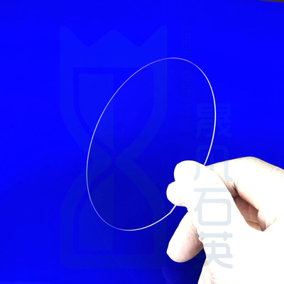High Light Transmission Window Schist Quartz Glass Sheet 2 "4" 6 " Quartz Wafer Wafer Ketebalan 0,3mm