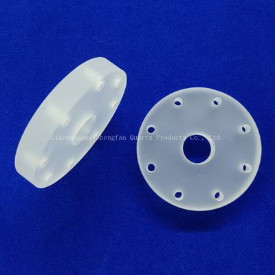 Pabrik disesuaikan tahan suhu tinggi lingkaran Bor Quartz Plate Frosted Glass Sheet