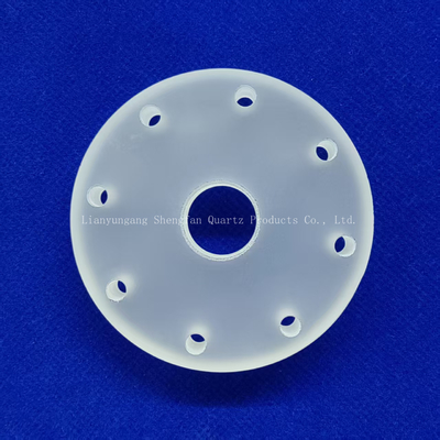 Pabrik disesuaikan tahan suhu tinggi lingkaran Bor Quartz Plate Frosted Glass Sheet