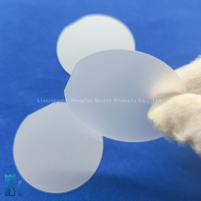 Pabrik Kaset Custom Single Sisi dipoles Disc Frosted Quartz Kaca Ultra-Tipis Lembar Quartz Plat