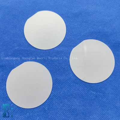 Pabrik Kaset Custom Single Sisi dipoles Disc Frosted Quartz Kaca Ultra-Tipis Lembar Quartz Plat