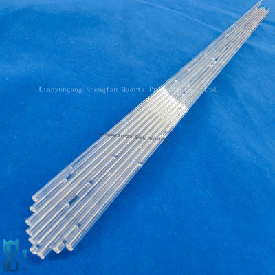 Tabung Kaca Kuarsa tahan suhu tinggi dengan kemurnian 99,99% SiO2 dan suhu kerja 1100 °C