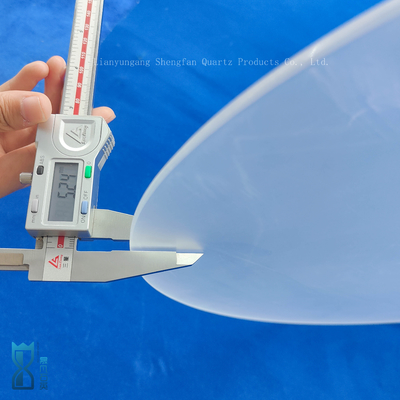 Disesuaikan tahan korosi melingkar Frosted Quartz Plate Lembar Kuarsa Besar