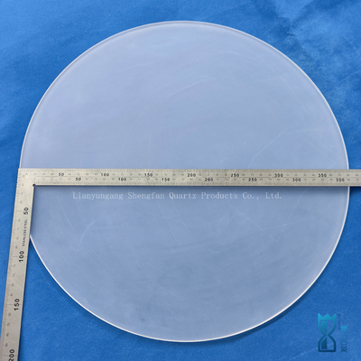 Disesuaikan tahan korosi melingkar Frosted Quartz Plate Lembar Kuarsa Besar