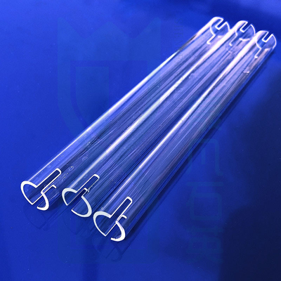 Pabrik Tungku Tahan Suhu Tinggi Custom Fused Quartz Heating Tube Quartz Glass Tube