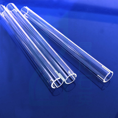Pabrik Tungku Tahan Suhu Tinggi Custom Fused Quartz Heating Tube Quartz Glass Tube