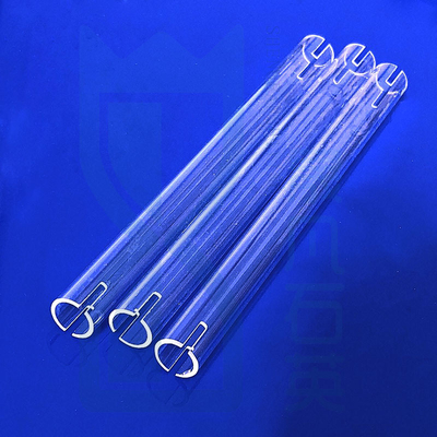 Pabrik Tungku Tahan Suhu Tinggi Custom Fused Quartz Heating Tube Quartz Glass Tube
