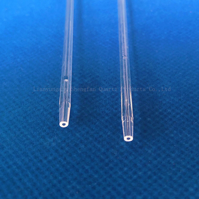 Pabrik Custom Resistensi Suhu Tinggi 1mm-10mm Diameter Kecil Kapiler Tabung Kaca Kuarsa