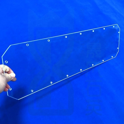 High Light Transmittance Factory Custom Laser Perforated Quartz Glass Sheet Fused Quartz