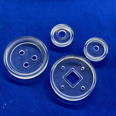 Pabrik Custom suhu tinggi korosi tahan transparan Kuarsa Thread Pipe Kuarsa Glass Pipe