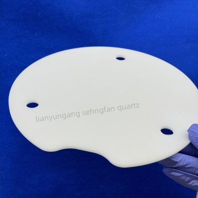 Custom Opal Fused Quartz Plate Sheet Suhu Tinggi Dan Tahan Korosi
