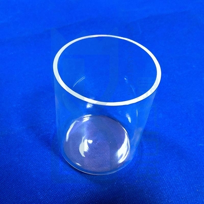 Custom suhu tinggi korosi tahan quartz kaca flat bawah tabung uji