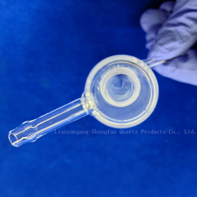 Instrumen Laboratorium Transparan Tabung Kuarsa Kaca Double Wall Disegel Satu Sisi