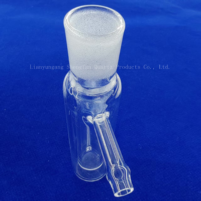 Instrumen Laboratorium Transparan Tabung Kuarsa Kaca Double Wall Disegel Satu Sisi