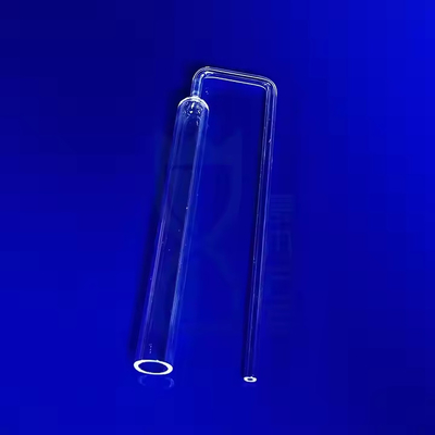 Custom Quartz Glass Tube tahan suhu tinggi berbentuk U