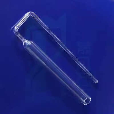 Custom Quartz Glass Tube tahan suhu tinggi berbentuk U