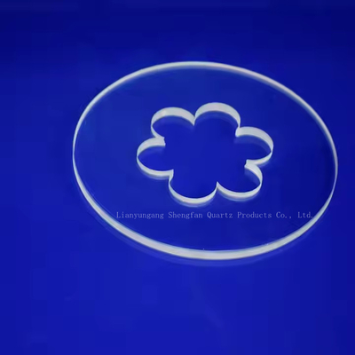 Perlengkapan khusus tahan korosi transparan Quartz perforated sheet