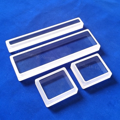 Transmittansi Tinggi Disks Kuarsa Tembaga Tersusun Disclaimer Square Step Quartz Plate Untuk Semikonduktor