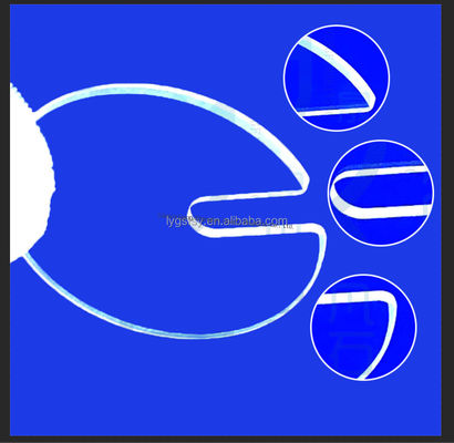 Pelat Kaca Kuarsa Transparansi Tinggi Kemurnian 99.99% dengan Suhu Kerja 1100℃