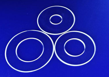 Flange Clear Quartz Tube Flange Resistivitas Listrik Yang Sangat Baik Untuk Instrumen Optik