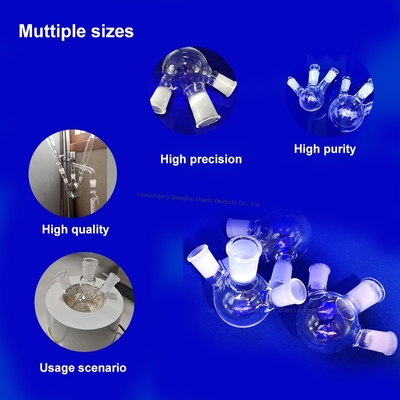 Tiga leher botol Clear Quartz Plate Kerajinan Tangan Dalam Kerangka Cut Pengolahan Layanan