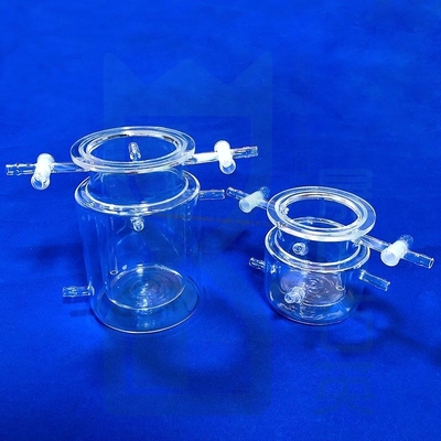 Reaktor fotokatalitik quartz kaca UV ber dinding ganda yang disesuaikan