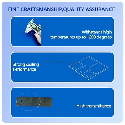 Disesuaikan tahan panas Silika cair Quartz Glass Plate Clear Quartz Glass Substrate Quartz Plate