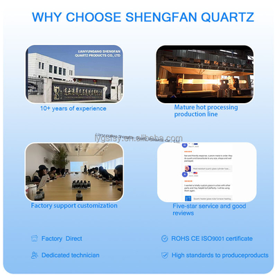 Resistensi suhu tinggi Quartz Glass Retort Quartz Glass Reactor Untuk Laboratorium