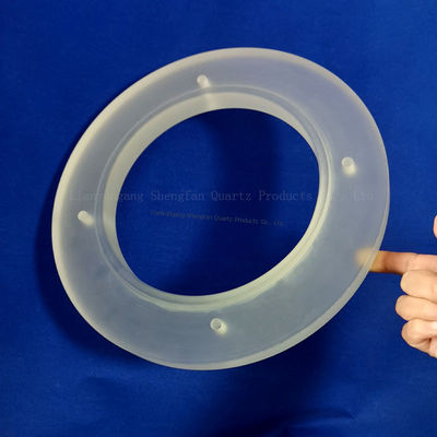 Pabrik yang dibuat tahan suhu tinggi tahan korosi transparan kristal kuarsa transparan Bagian berbentuk khusus untuk dukungan sampel