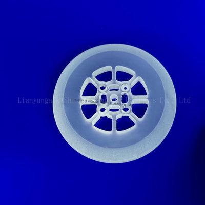 Pabrik yang dibuat tahan suhu tinggi tahan korosi transparan kristal kuarsa transparan Bagian berbentuk khusus untuk dukungan sampel