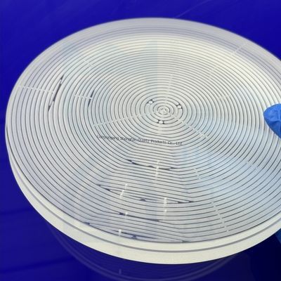 Kemurnian Tinggi SIO2 99.99% Ketahanan Suhu Tinggi 1100℃ Pelat Kaca Kuarsa