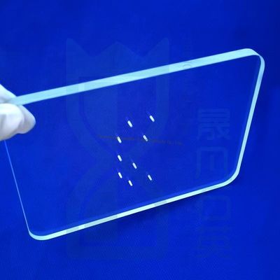 Disesuaikan Tinggi Precision Laser Pengeboran Quartz Glass Plate dengan ketebalan 0,5-100mm dan 1100 ° C suhu tahan
